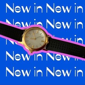 STELLA & DOT WATCH WITH LEATHER BAND LN